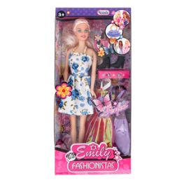 12 Wholesale Emily Fashionistas Doll - 5 Piece Set