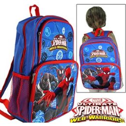 12 Wholesale Spiderman Cargo Backpacks.