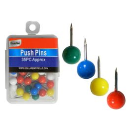 288 Units of Round Push Pins - Push Pins and Tacks