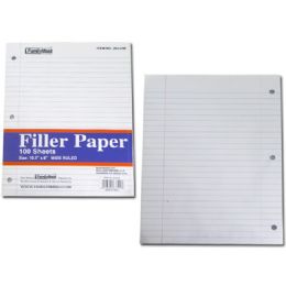 48 Wholesale Filler Paper 10.5"x8" 100shwide