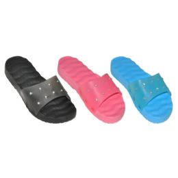 36 Wholesale Womans Slip On Slipper With Studs