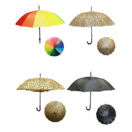36 Wholesale Fashion Umbrella Mix Color