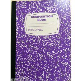 48 Wholesale Composition Notebook, 100 Sheets, Purple