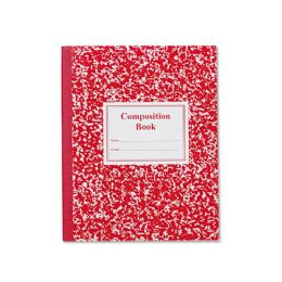 48 of Composition Notebook, 100 Sheets, Red