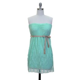 12 Wholesale Junior Lace Dress Aqua Final Sale