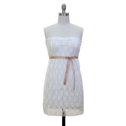 12 Wholesale Junior Lace Dress White Final Sale