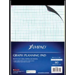 36 Pieces Ampad Letter Size Quad Pad, 80 Sheets, White - Sketch, Tracing, Drawing & Doodle Pads