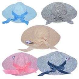 60 Wholesale Summer Straw Hat Ladies Assorted