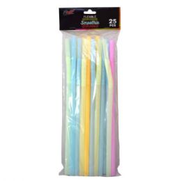 96 Wholesale Straw 25 Count Smoothie