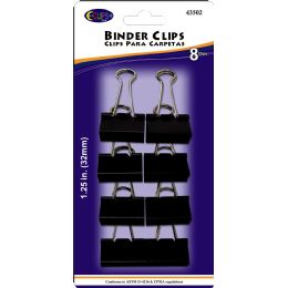 48 Packs Binder Clips, 8pk, Black - Clips and Fasteners