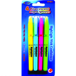 48 Wholesale Higlighters, 4 Pk.