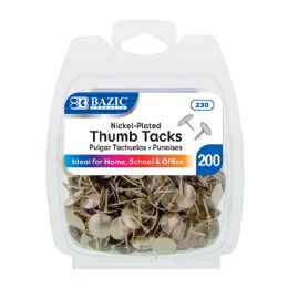 24 Units of Nickel (silver) Thumb Tack (200/pack) - Push Pins and Tacks