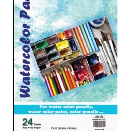 36 Pieces Water Color Pad - 9 X 12 - 24 Sheets - Sketch, Tracing, Drawing & Doodle Pads