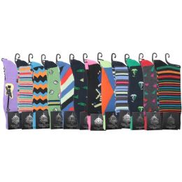 72 Wholesale Men's Single Pack Dress Socks