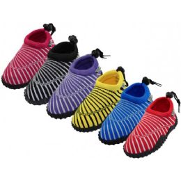 36 Units of Toddlers Sea Shell Print Water Shoes - Unisex Footwear