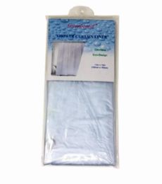 48 Units of Heavy Duty Shower Curtain Liner Clear - Shower Curtain
