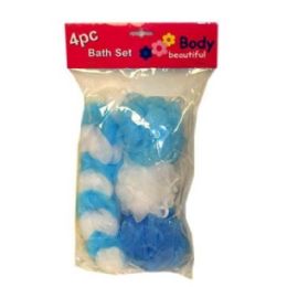 72 Wholesale 4 Pack Bath Sponge