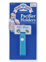 144 Wholesale Baby Pacifier Holder For Boys And Girls