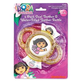 72 Units of Dora The Explorer Teeth Rattle - Baby Toys