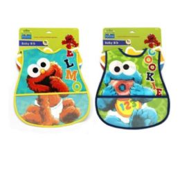 72 Pieces Sesame Street Peva Bib - Baby Accessories