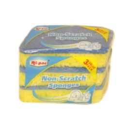 108 Units of 3 Piece Non Scratch Sponges - Scouring Pads & Sponges