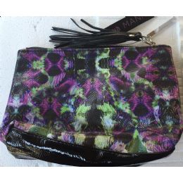 72 Wholesale Quality Ladies Zippered Clutch
