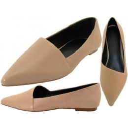 12 Wholesale Woman Leather Skimmer Ballet Flat