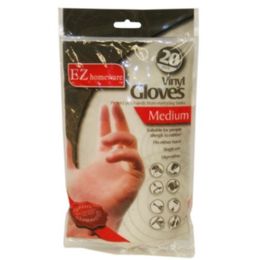 96 Wholesale Ez Homeware Disposable Gloves Medium