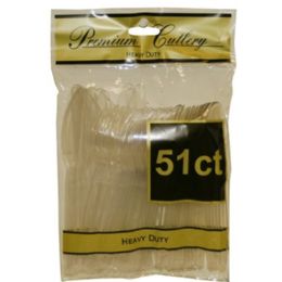 96 Wholesale 51pc Asst Clear Cutlry