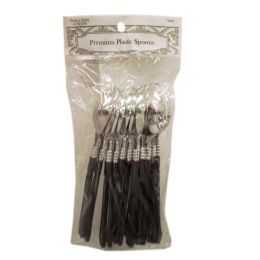 96 Wholesale 12ct Silver Plastic Cutlery