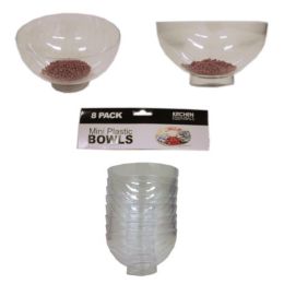 144 Pieces 8pc Mini Plastic Bowl - Plastic Bowls and Plates