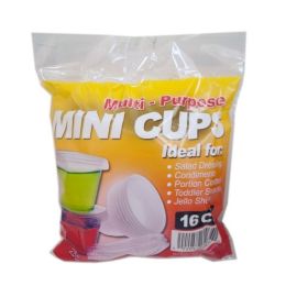 48 Units of 16 Count Mini Condiment Cups - Disposable Cups