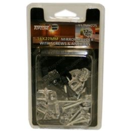 144 Units of 12pc Mirror Holder With Screw - Tool Sets