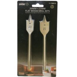 144 Wholesale 20mm + 25mm Flatwood Drill Bits