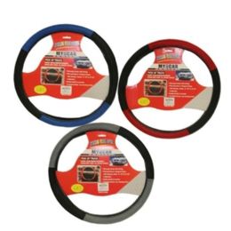 96 Wholesale Steering Wheel Cover Asst Color