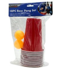 48 Pairs 18PC BEER PONG SET 3.75X4.75IN CUP - Plastic Drinkware