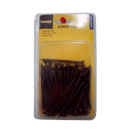 96 Pieces Screw Iron Black 2.5in (60pc) - Tool Sets