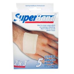 108 Wholesale 2x3 5pc Adhesive Wound Dressings