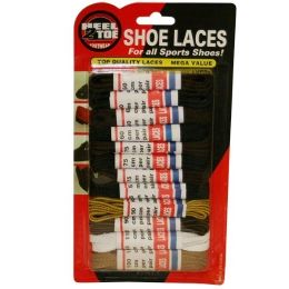 288 Pairs 12pc Assorted Shoe Laces - Footwear Accessories