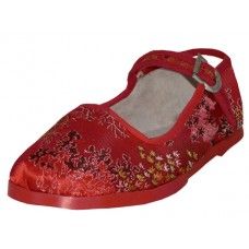 36 Wholesale Toddlers' Brocade Mary Janes ( Red Color Only)