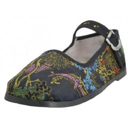 36 Wholesale Toddlers' Brocade Mary Janes ( Black Color Only)