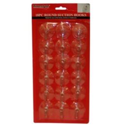96 Wholesale 18pc Round Suction Hooks