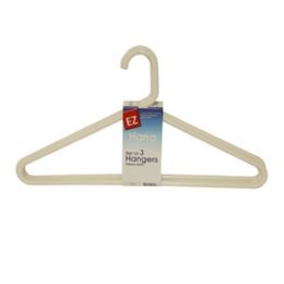 96 Pieces Ez Hang Adult Hangers 3pak In White - Hangers