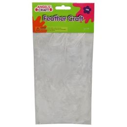 360 Pieces Feathers White 11g - Craft Glue & Glitter