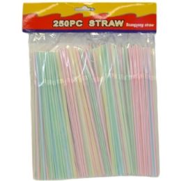 144 Pieces 250pc Straws - Straws and Stirrers