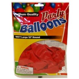 240 Wholesale 10pc Standard Red Balloons