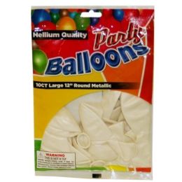 240 Pieces 10pc Pearlized White Balloons - Balloons & Balloon Holder