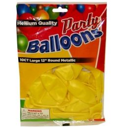 240 Wholesale 10pc Pearlized Yellow Balloons