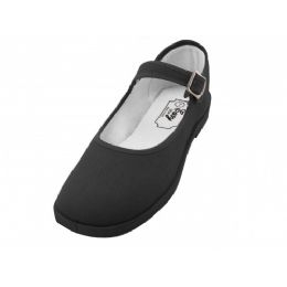 36 of Girls' Cotton Mary Jane Shoes (black Color Only)