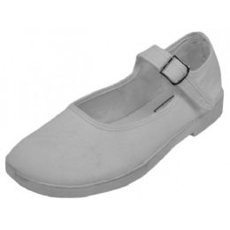 36 of Girls' Cotton Mary Jane Shoes (white Color Only)